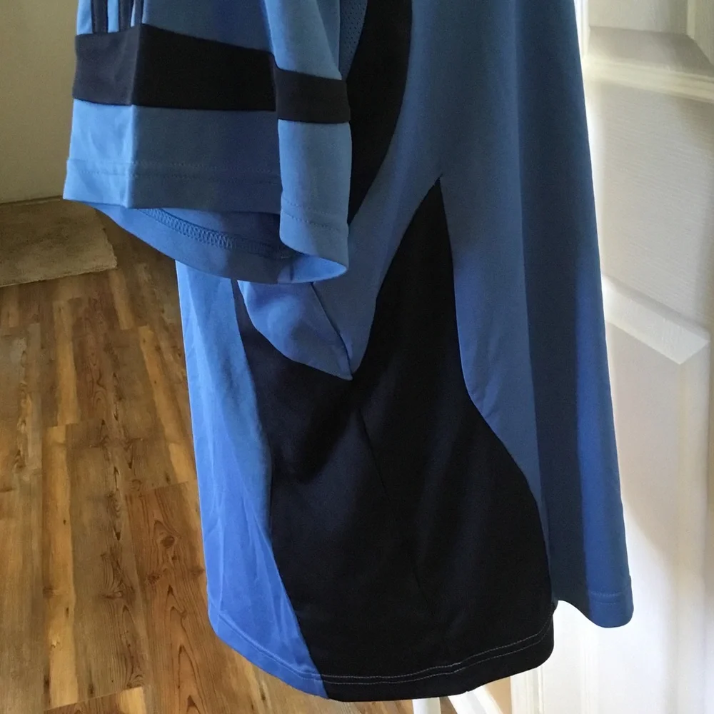 Adidas Men’s‎ Light Blue Athletic Jersey with Navy Accents Size XL